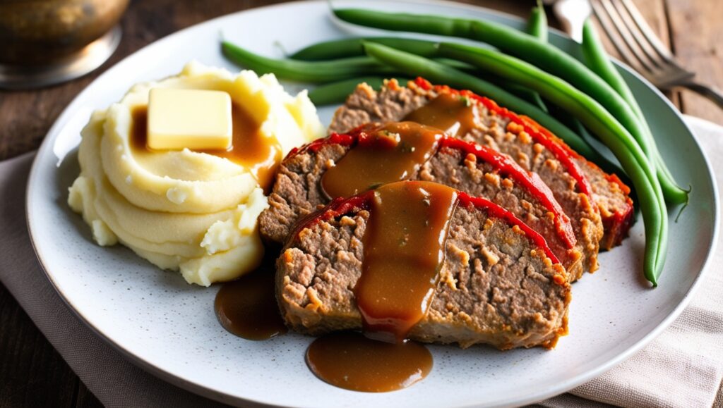 keto meatloaf in plate