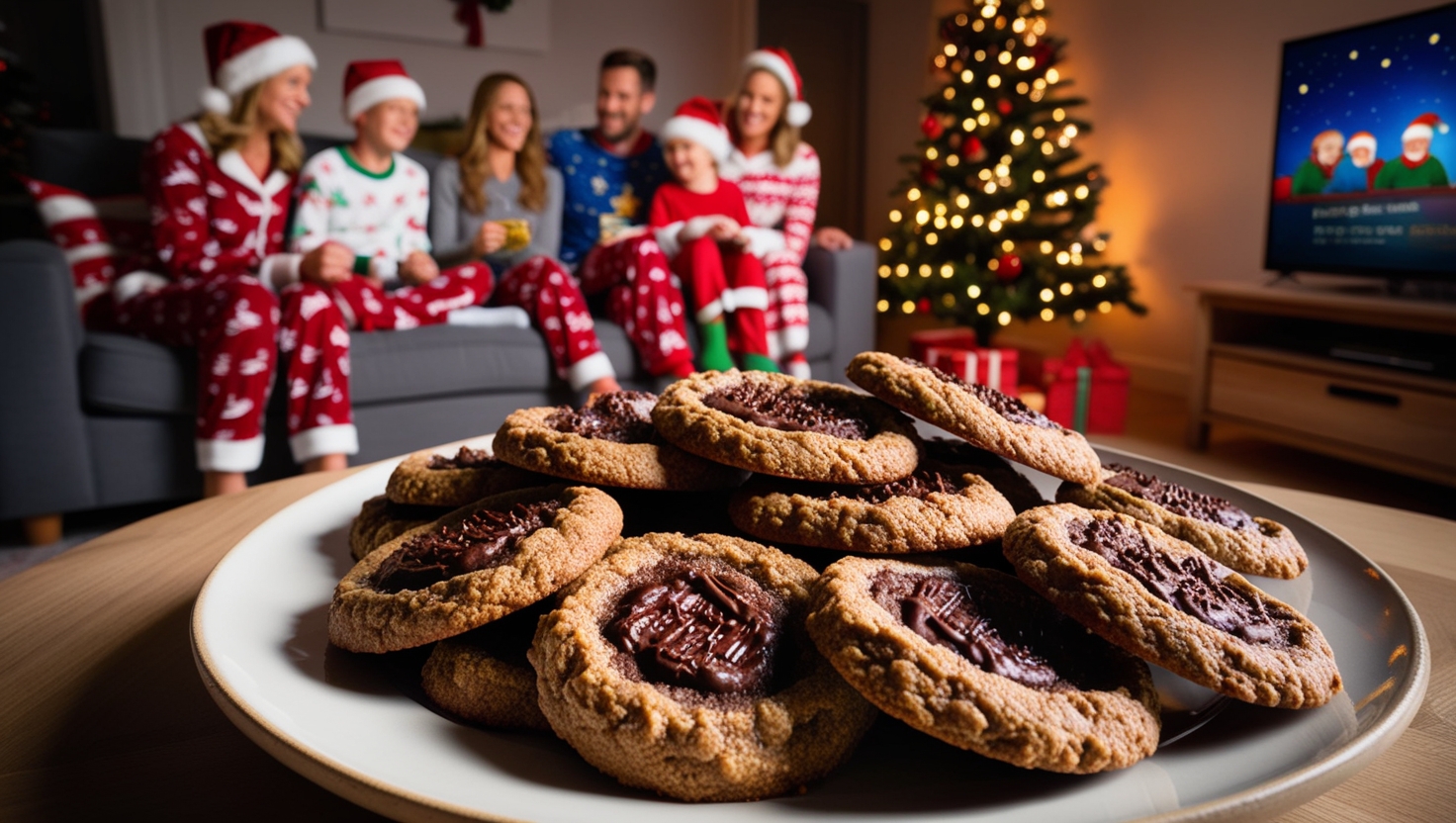 night film party with keto no bake cookie