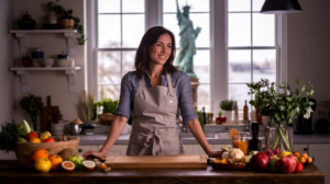 Melina in the kitchen