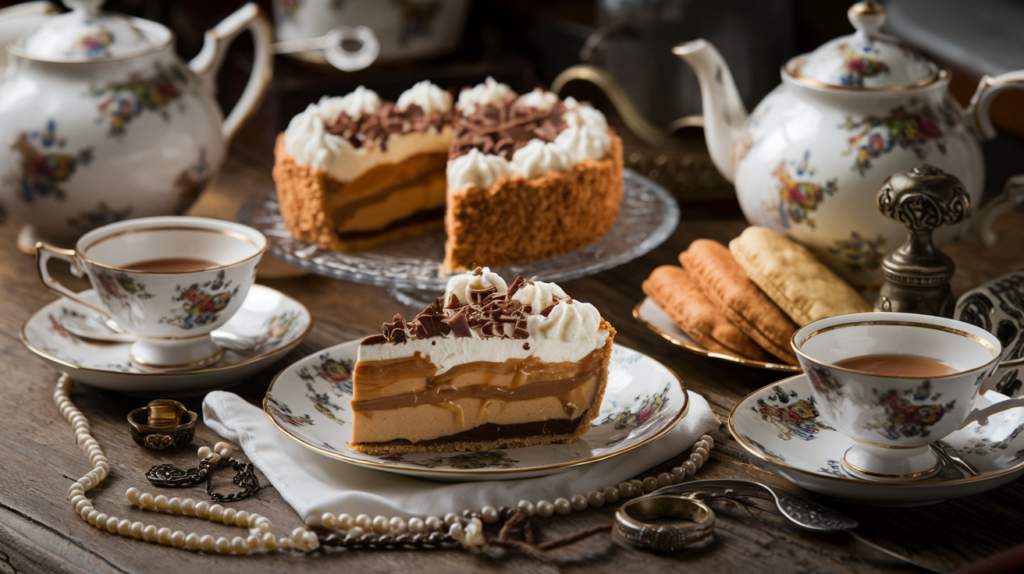 banoffee pie with brritish tea