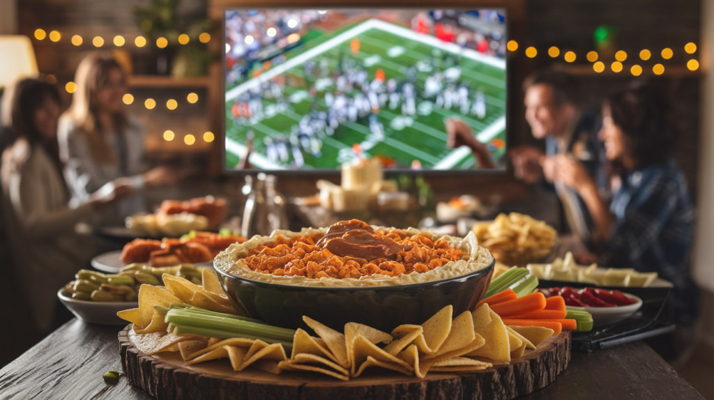 buffalo chicken dip recipe in super bowl party