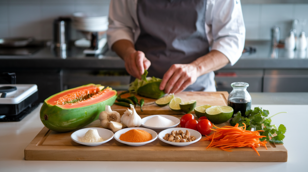 green papaya ingredients 2