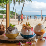 shaved ice with deferents toppings